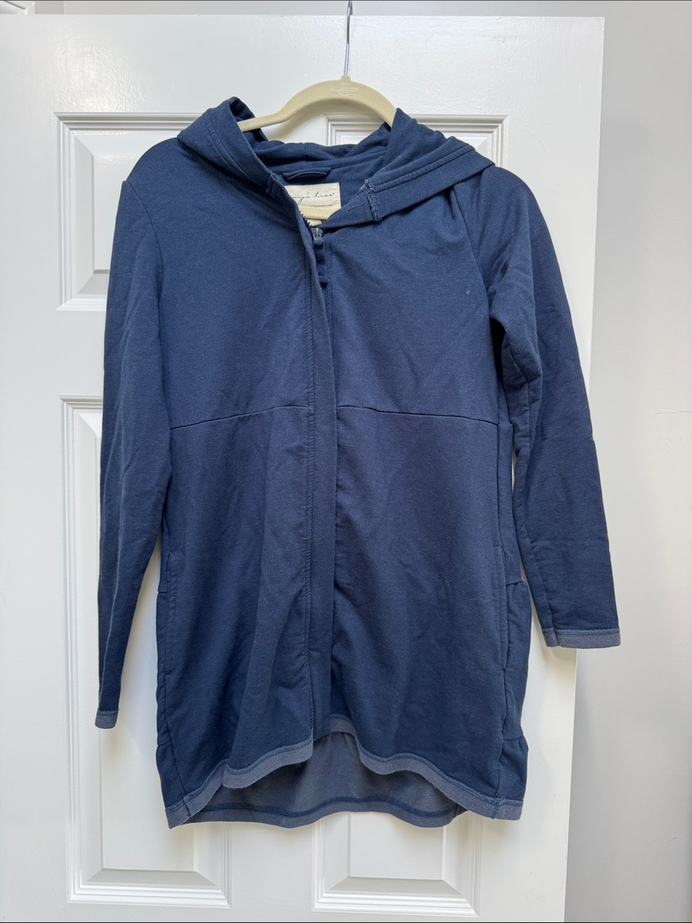 Evy's Tree Navy Blue Zip-Up Hoodie The Posie XS